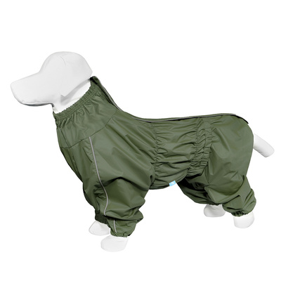 Yami-Yami одежда Дождевик для собак хаки на гладкой подкладке Немецкая овчарка (спинка 67-69 см) лн26ос 0,420 кг 55737
