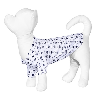 Yami-Yami одежда Футболка для собаки Кораблики М (спинка 27-29 см) лн26ос 0,100 кг 52887