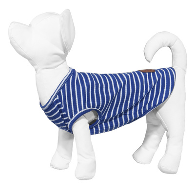Yami-Yami одежда ВИА Майка для собак в полоску синяя L (спинка 35 см) нд28ос 51959-4 0,053 кг 51962