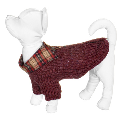 Yami-Yami одежда ВИА Свитер для собак с рубашкой бордовый M (спинка 30 см) нд28ос 51944-3 0,960 кг 51946