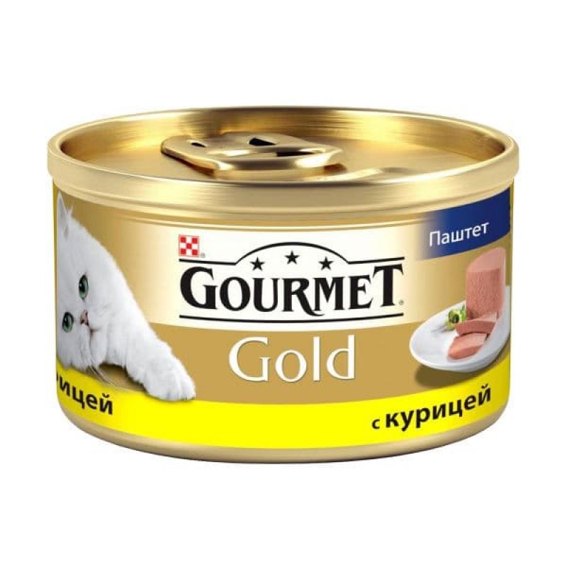 Gourmet ВВА Консервы Паштет Gourmet Gold с курицей для кошек - 12032582123181191230707012439991 0,085 кг 21721