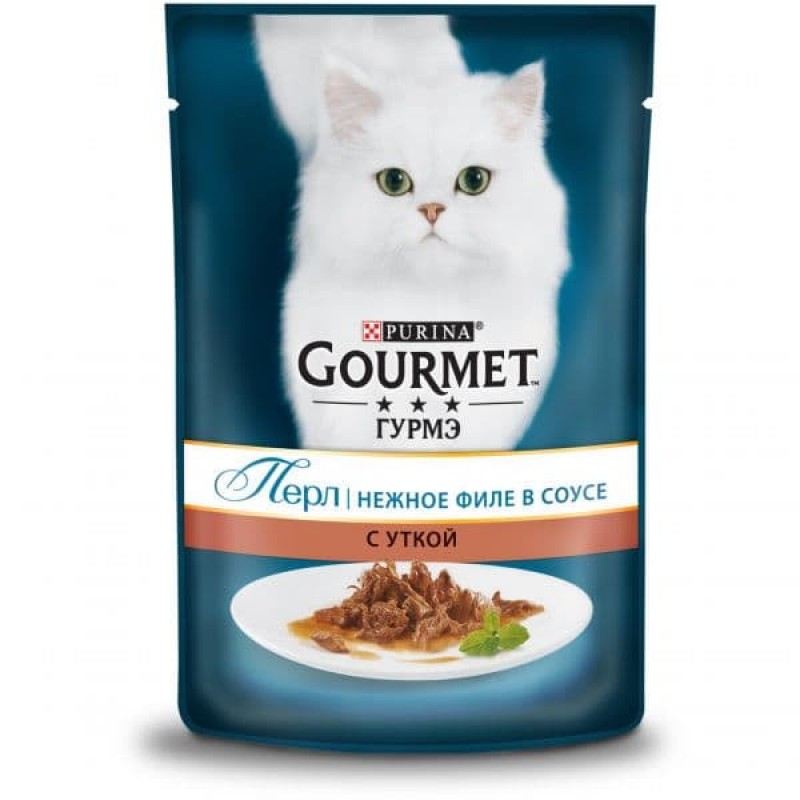 Gourmet Паучи для кошек Нежное филе с уткой (Gourmet Perl) 122224861231801412439724 | Perle, 0,085 кг , 3600100786
