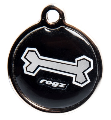 Rogz ВИА Адресник металлический малый Черная косточка (METAL ID TAG SMALL) IDM20CB 0,020 кг 47992