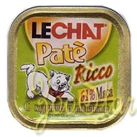 Lechat влажный корм для взрослых кошек всех пород, с курицей и индейкой 100 гр