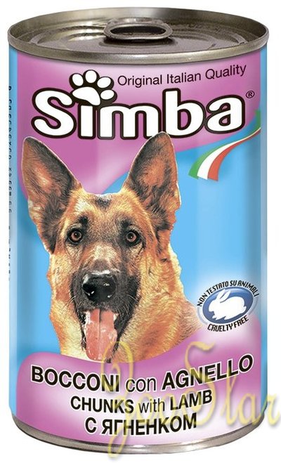 Simba Dog консервы для собак кусочки ягненка 415г, 70009164