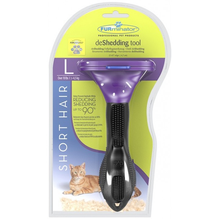 FURminator Short Hair фурминатор для крупных кошек короткошертсных пород 0.15