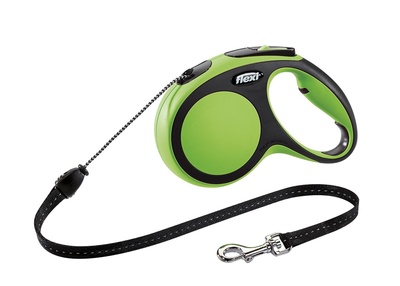 flexi ВИА Рулетка-трос для собак до 12кг, 8м,зеленая (New Comfort S Cord 8 m, green), 0,220 кг