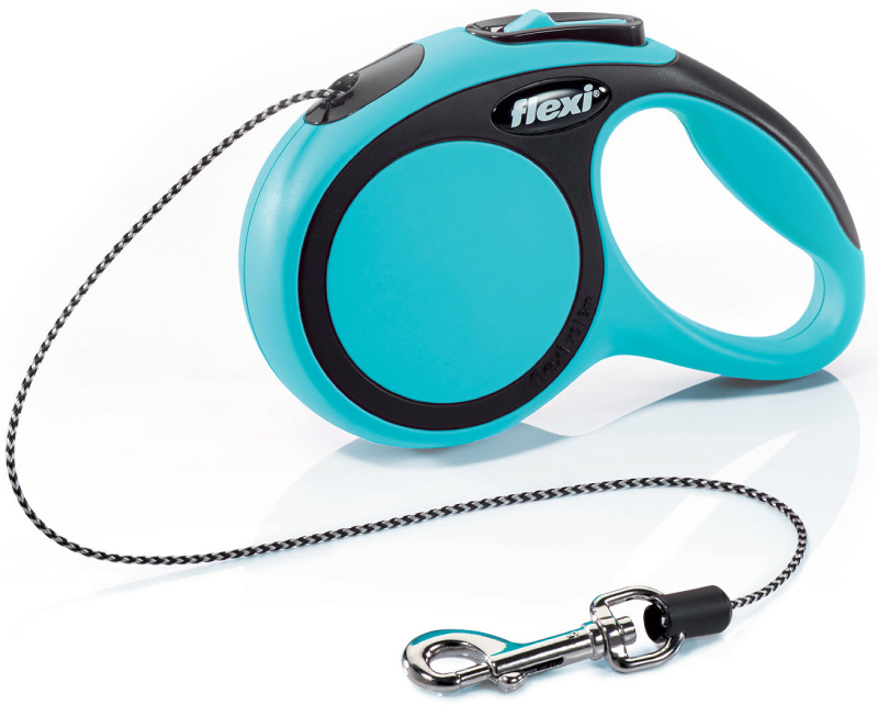 flexi ВИА Рулетка-трос для собак до 8кг, 3м, голубая (New Comfort XS Cord 3 m, blue), 0,120 кг, 10847.син