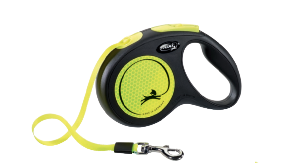 flexi Рулетка-ремень светоотражающая для собак до 25кг 5м желтая (New Neon M Tape 5m yellow) CL21T5.251.S NEOGE 0,301 кг 44742
