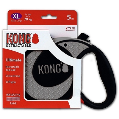 Kong рулетки ВИА Рулетка для собак Ultimate XL (до 70 кг) серая лента 5 метров 153545 0,61 кг 44041