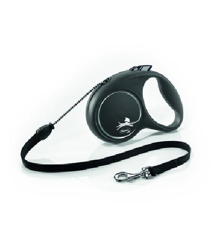 flexi Рулетка-трос для собак до 12кг 5м черная (Black Design S Cord 5m black) FU12C5.251.S SI 0,132 кг 44672