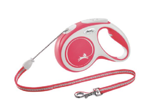 flexi ВИА Рулетка-трос для собак до 8кг 3м красная (New Comfort XS Cord 3m red) CF00C3.251.R.20 | New Comfort Cord red 0,119 кг 44693