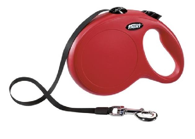 flexi Рулетка-ремень для собак до 50кг 8м красная (New Classic L Tape 8 m red) 0,600 кг 10857.кр