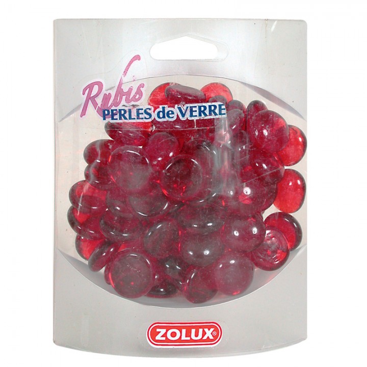 Золюкс Украшения для аквариума стеклянные Рубин (красный), 410 г (357519)