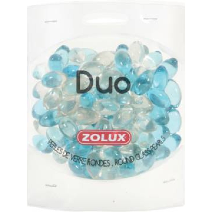 Золюкс Украшения для аквариума стеклянные Дуо (голубой и прозрачный), 472 г (357554)