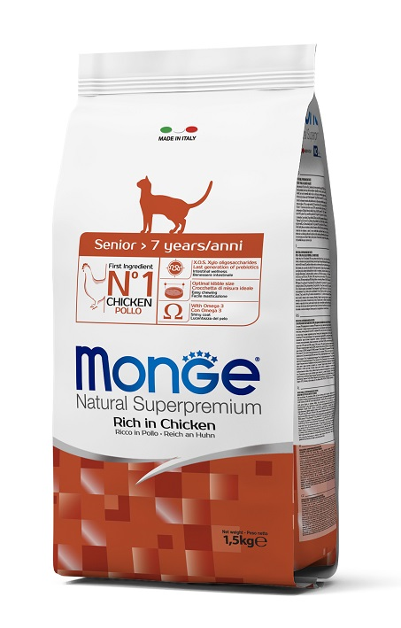 Monge Cat Senior корм для пожилых кошек 1,5 кг, 70005401