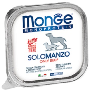 Monge Dog Monoprotein Solo влажный корм для собак всех пород и возрастов, говядина 150 гр, 2200100817
