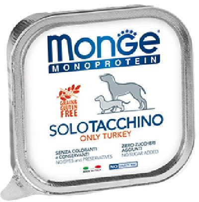 Monge Dog Monoprotein Solo влажный корм для собак всех пород и возрастов, из индейки 150 гр