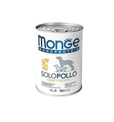 Monge Dog Monoprotein Solo влажный корм для собак всех пород и возрастов, курица 400 гр
