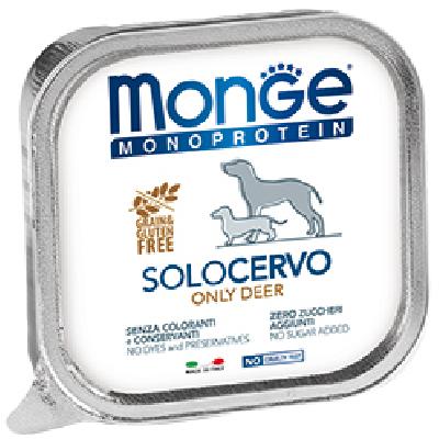 Monge Dog Monoprotein Solo влажный корм для собак всех пород и возрастов, из оленины 150 гр
