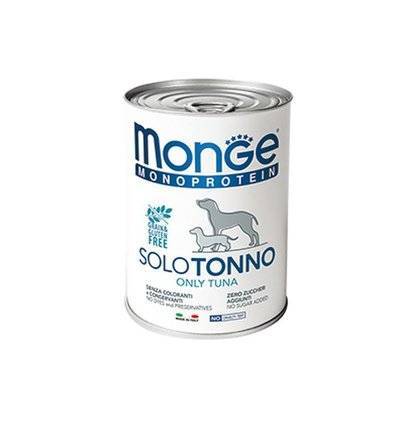 Monge Dog Monoprotein Solo влажный корм для собак всех пород и возрастов, тунец 400 гр