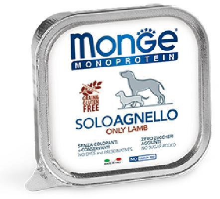 Monge Dog Monoprotein Solo влажный корм для собак всех пород и возрастов, из ягненка 150 гр, 3300100817