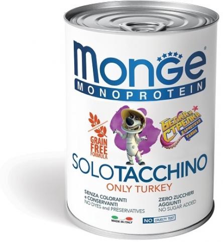Monge Dog Monoprotein Solo B&S консервы для собак паштет из кролика 150г