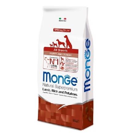 Monge Speciality Line Puppy & Junior корм для щенков всех пород, ягненок с рисом и картофелем 12 кг