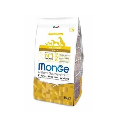 Monge Dog Speciality корм для собак всех пород и возрастов, курица с рисом и картофелем 2,5 кг, 6100100818