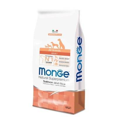 Monge Dog Speciality корм для собак всех пород и возрастов, лосось с рисом 12 кг, 6200100818
