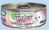 Simba Cat Mousse мусс для кошек лососькреветки 85г, 100100819
