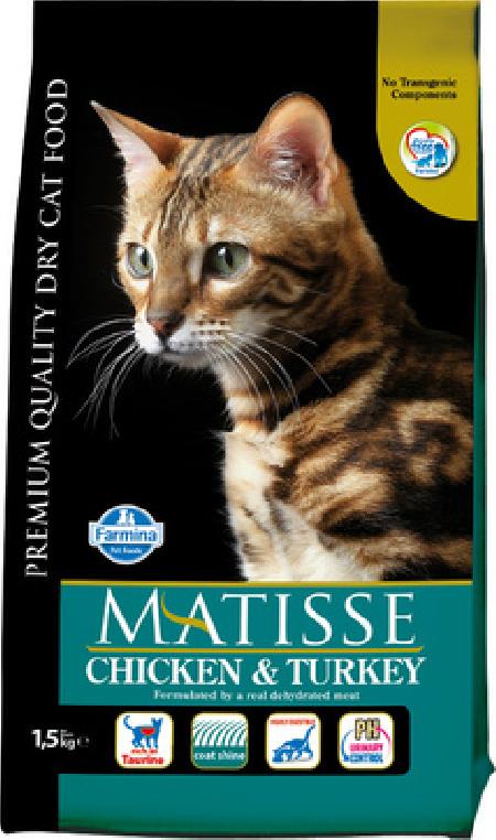 Farmina Matisse корм для взрослых кошек всех пород, курица с индейкой 20 кг