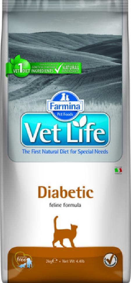 FARMINA вет.корма Сухой корм для кошек при сахарном диабете Vet Life 4396 2,000 кг 39075