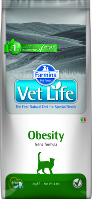 FARMINA вет.корма ВИА Сухой корм для кошек при ожирении Vet Life 8365, 10,000 кг, 8000100835