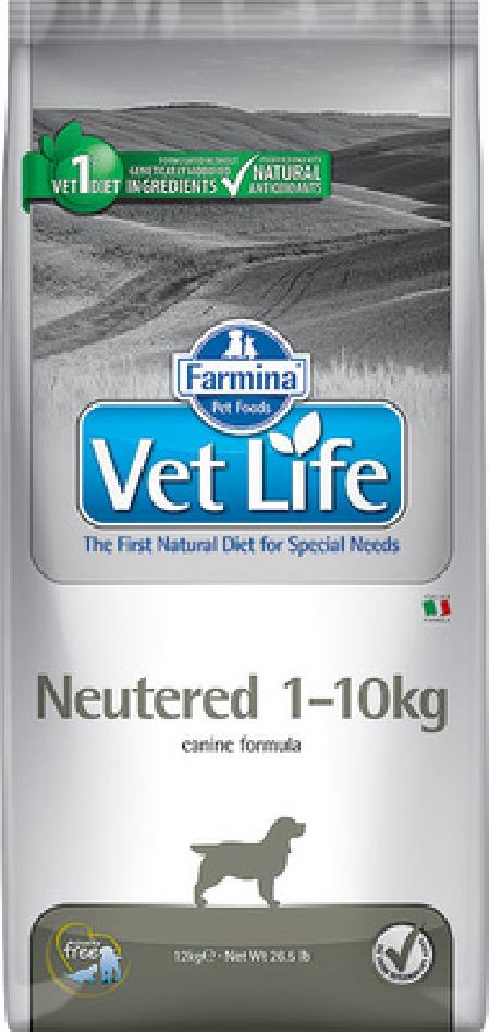 FARMINA вет.корма Сухой корм для стерилизованных и кастрированных собак до 10кг  Vet Life 4384 2,000 кг 39136