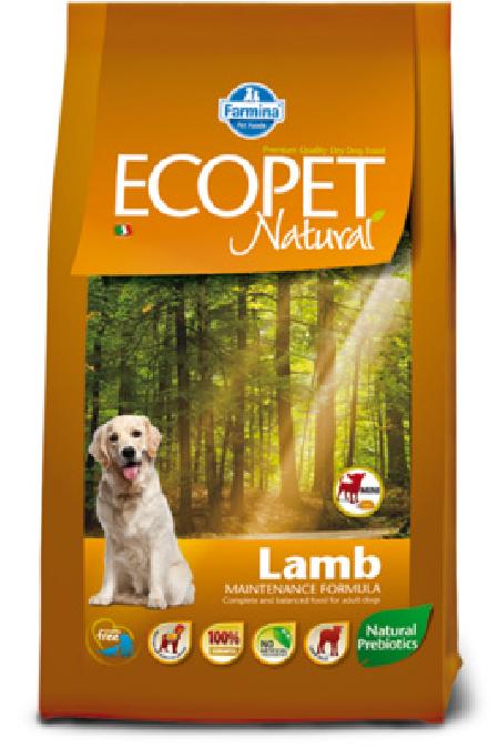FARMINA Сухой корм для собак мелких пород Ecopet Natural ягненок 5228 | Ecopet Natural Lamb Mini 12 кг 39039, 19100100838