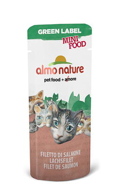 Almo Nature Лакомство для кошек Филе Лосося, 99% мяса (HFC - Mini Food - Salmon) 501, 0,003 кг