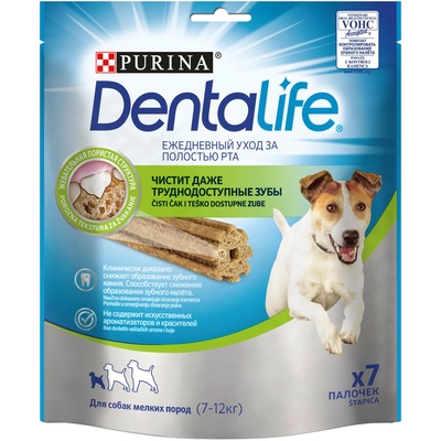 Purina DentaLife ВВА Лакомство для собак малых пород  Здоровые зубы и десна DENTALIFE Small 1236569912452479 | DentaLife Small, 0,115 кг 