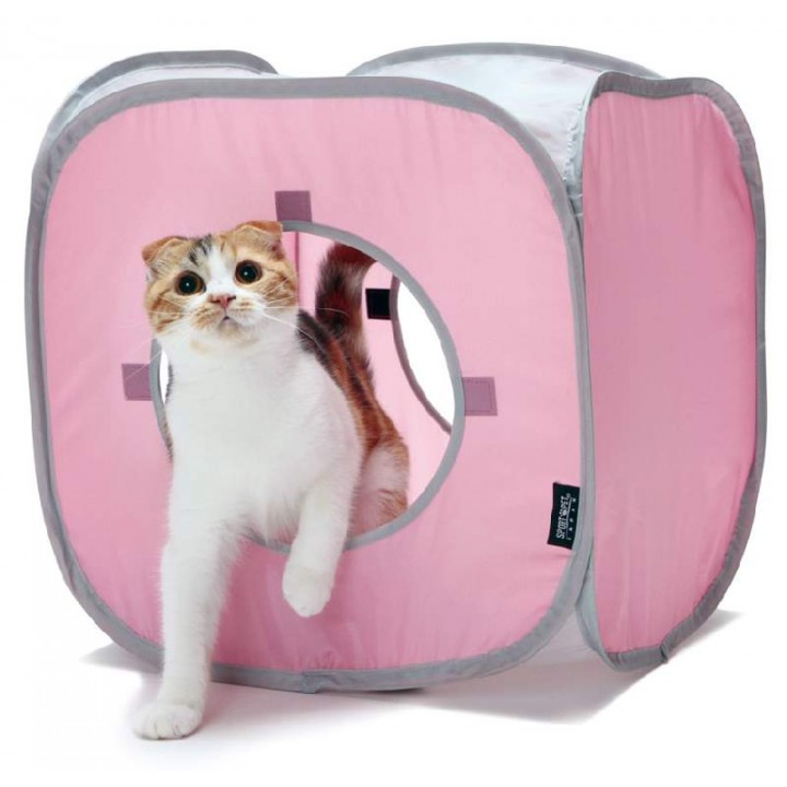 Kitty City Переносной домик для кошек Кубик Рубик. Kitty Play Cube: 38*38*38см (pl0057) | Kitty Play Cube 0,14 кг 23048