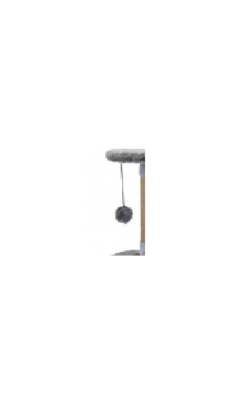 Дарэленд 8758сер Домик-когтеточка Кира с площадкой, разборный, мех, джут 56*42*h90см, 92569