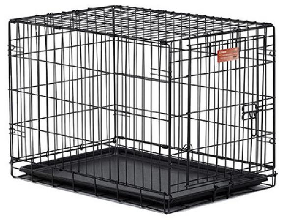 Midwest iCrate черная 1 дверь клетка для собак металл черный 61x38x48 см