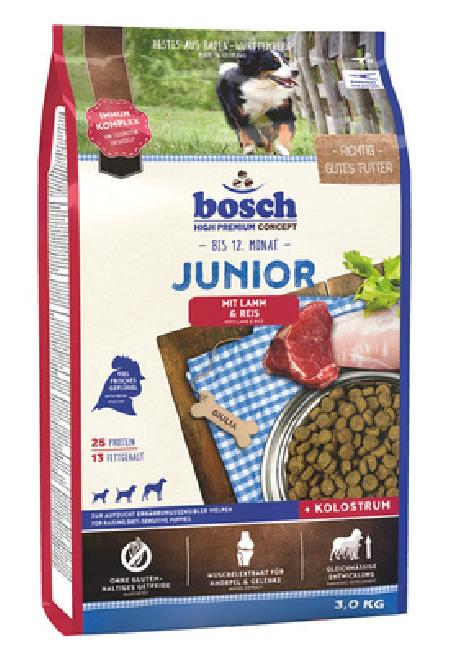 Bosch Сухой корм для щенков с чувствительным пищеварением, ягнёнок и рис Junior 52010015, 15,000 кг
