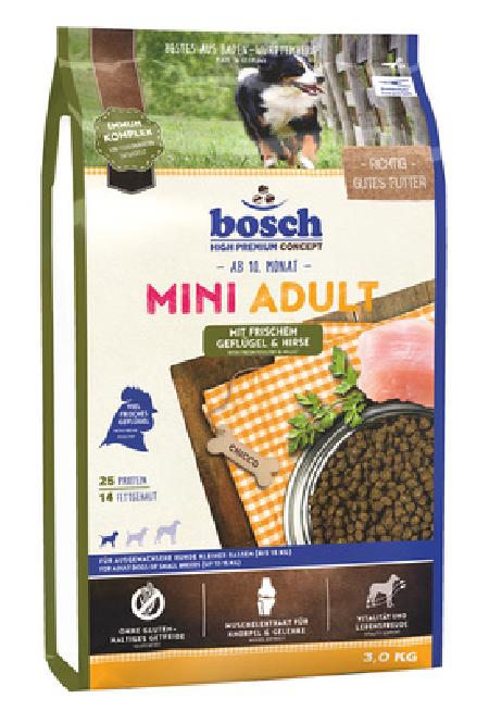 Bosch Сухой корм для собак малых пород Птица и просо Mini Adult 5206003 | Mini Adult 3 кг 44277