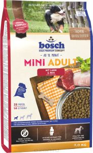 Bosch Бош 13055 Mini Adult сухой для собак мелких пород Ягненок/Рис 3кг, 99863