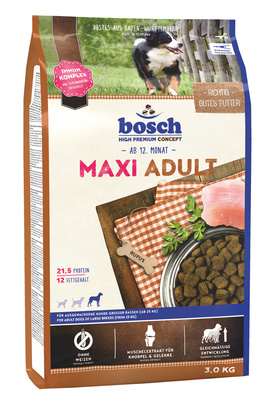 Bosch Сухой корм для собак крупных пород Maxi Adult 5210003, 3,000 кг