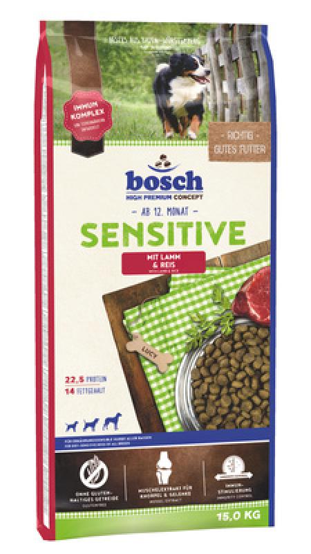 Bosch Сухой корм для собак склонных к аллергии, с ягнёнком и рисом Sensitive 5219003, 3 кг, 44293