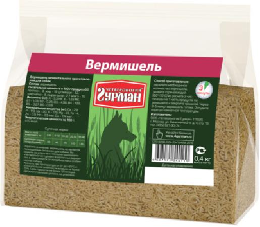 Четвероногий Гурман Каша для собак Вермишель 102110006, 1 кг 