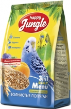 Happy Jungle корм для волнистых попугаев 500 гр, 200100885