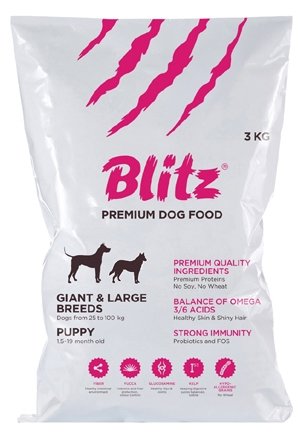 BLITZ PUPPY LARGE&GIANT BREED/корм для щенков крупных и гигантских пород 10 кг