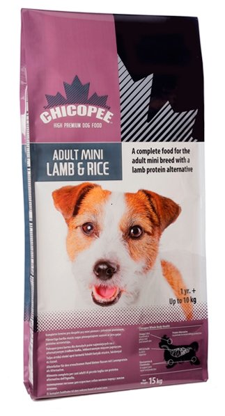 Chicopee корм для взрослых собак малых пород, ягненок и рис 2 кг